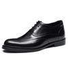 Cowhide leather business dress handmade Oxford groom wedding shoes British height-increasing men's shoes