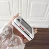Minimalist Litchi Leather Screen Phone Case for Samsung Galaxy Z Flip 7 6 5 Fine Ring Magnetic Wireless Charge Protection Cover