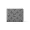 Portafoglio in Pelle con Logo Stampato Iconico Portafoglio Uomo Grigio M81383