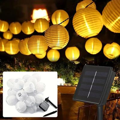Luce Solare a LED Impermeabile Lanterna Luci Fatate Lampada a Energia Solare per Ghirlanda Esterna Patio Giardino Decorazione Luce Natalizia