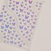 Gradient White Pink Butterfly Flower Shiny Stars Chic Spring Petal 5D Soft Adhesive Nail Art Stickers Decorations Manicure Decal