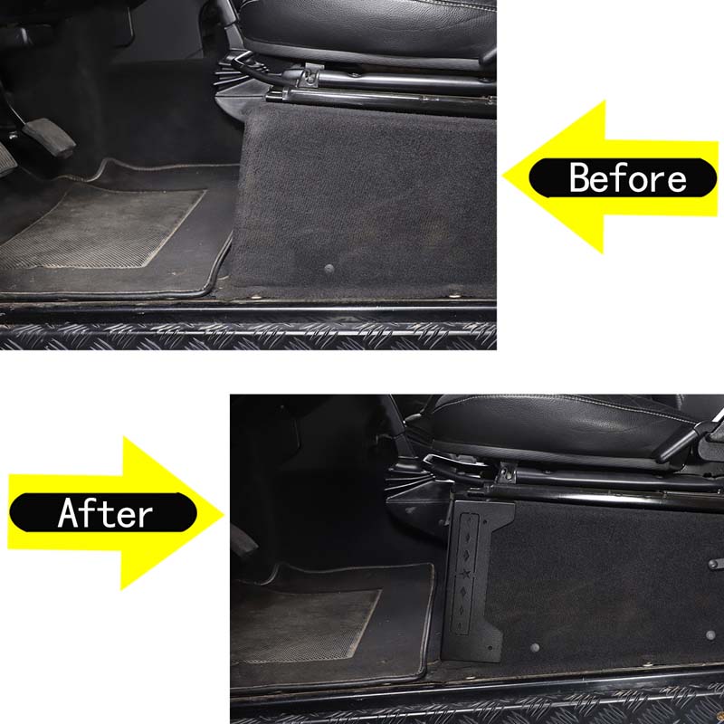 For 2004-19 Land Rover Defender 90 110 aluminum alloy car front and rear seat base anti-collision corner protection accessories
