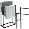Floor-standing Bathroom Metal Towel Rack 2 Arms