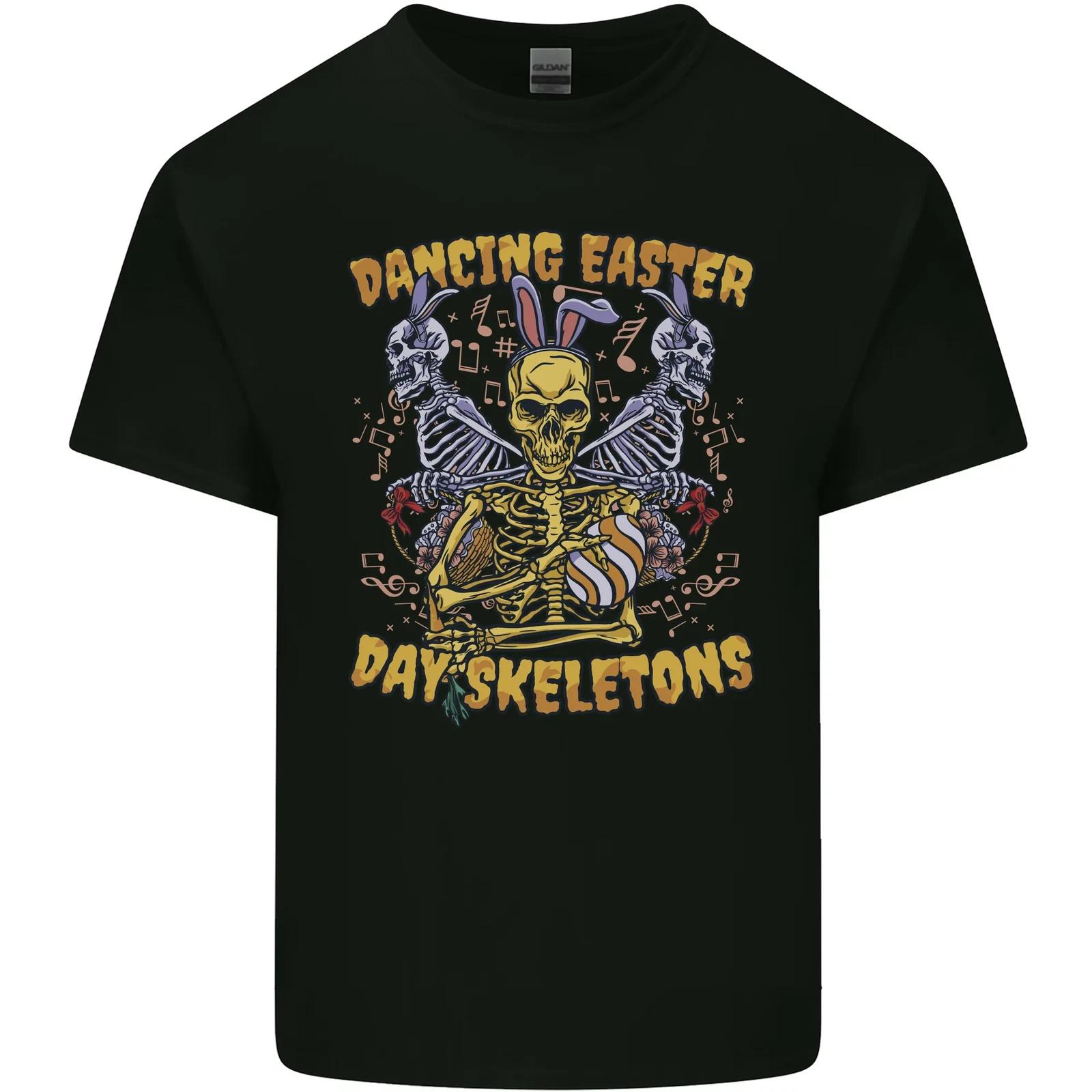Dancing Easter Day Skeletons Skulls Kids T-Shirt Childrens 2XL