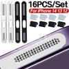 Metal Dustproof Net Sticker for IPhone 13 14 Pro Max 14Plus 12 13 MIni Earpiece Speaker Hole Charging Port Anti-Dust Mesh Cover