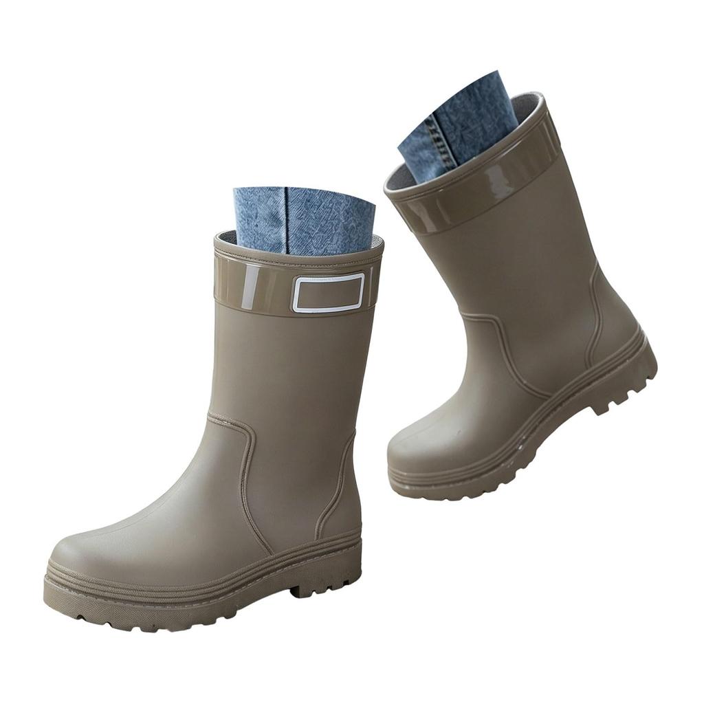 Women's Mid-Calf - Rain Boots for Outdoor Use