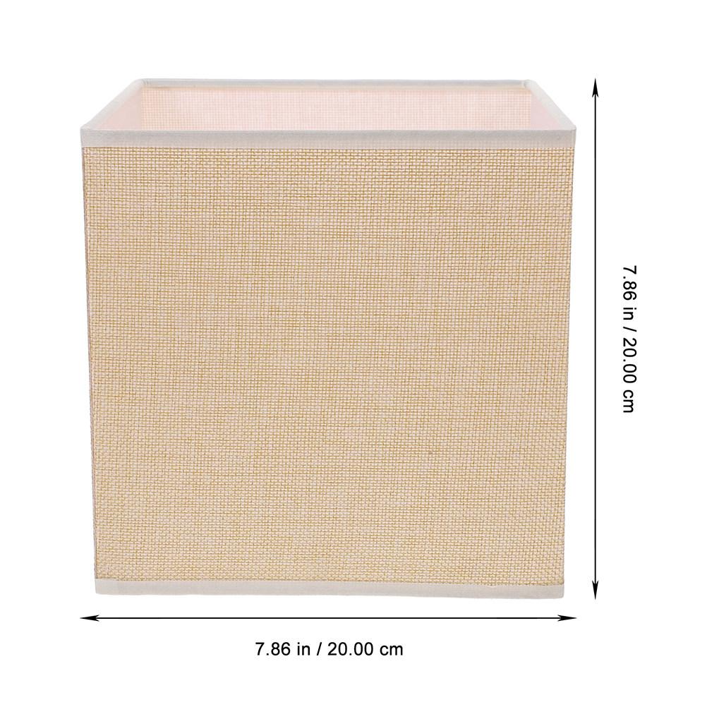 

1pcs Linen Lampshade Large Fabric Lampshade For Table Floor Lamp Bedroom Living Room Office Simple Style Lightweight бежевий