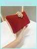 Samt-Clutch mit Diamantenbesatz und Schlossverschluss für Abendhochzeiten