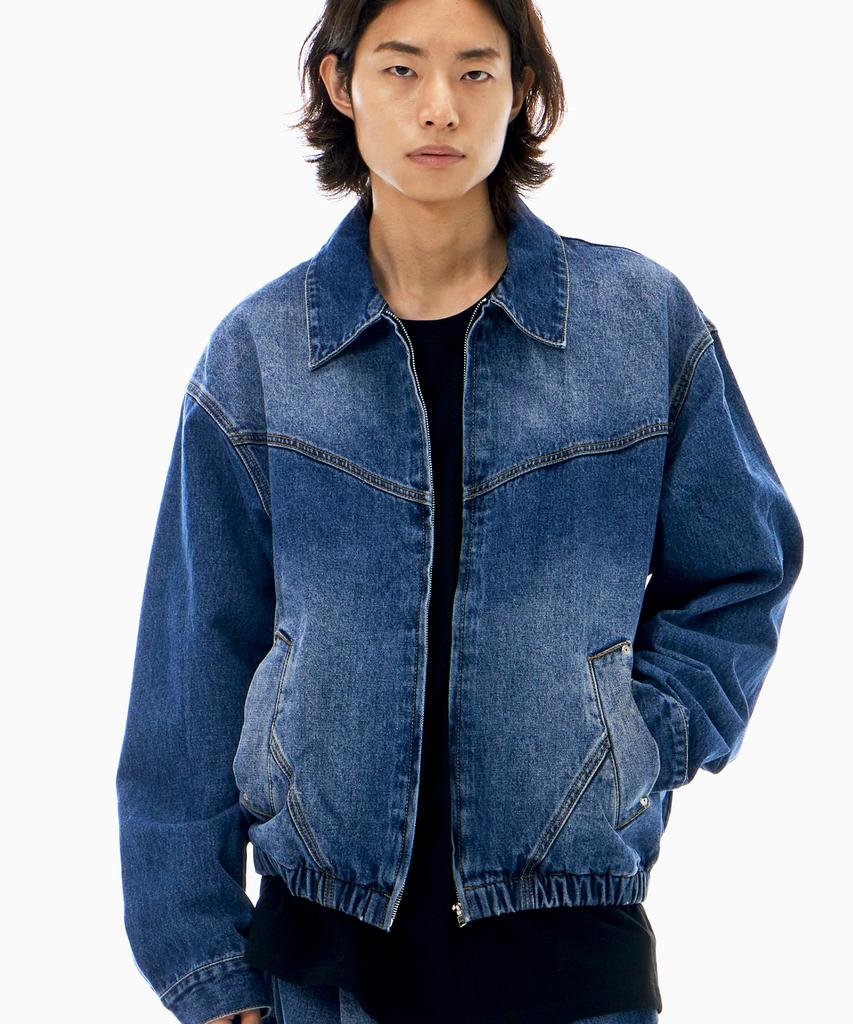 By.L Western Line Denim Blouson Jacket Indigo Blue