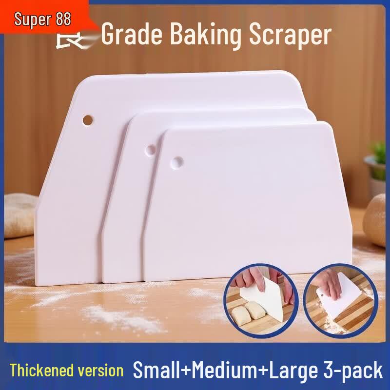 Food Grade Silicone Baking Scraper & Dough Cutter