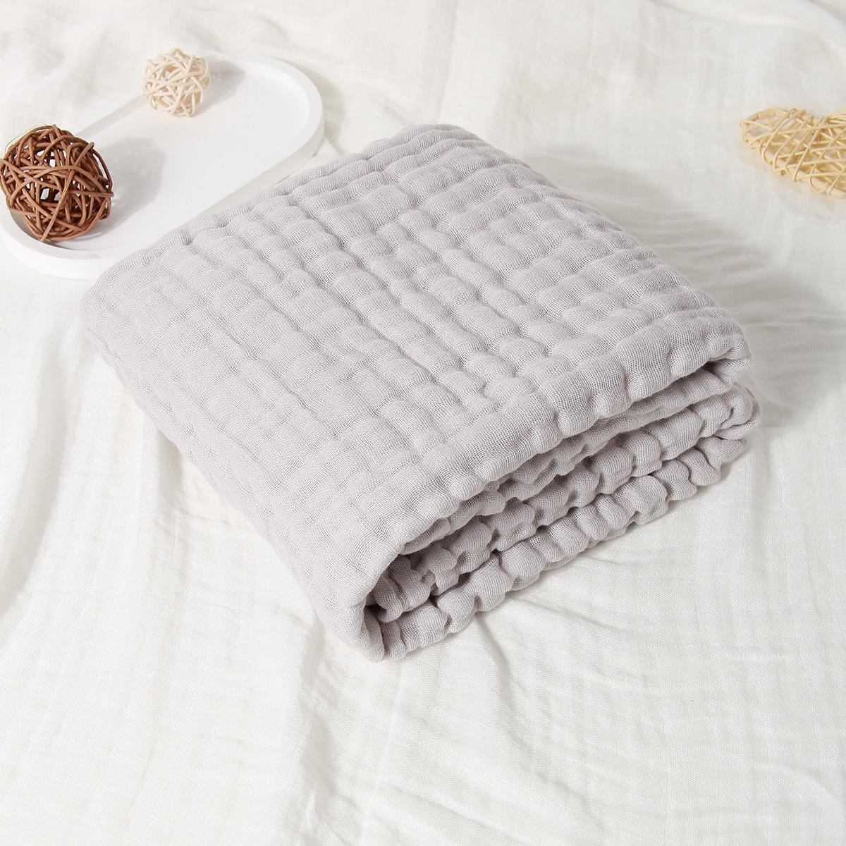 

Мягкое 6-слойное хлопковое марлевое детское одеяло - приятное для кожи, однотонное, тип А для новорожденных 110x110 cm