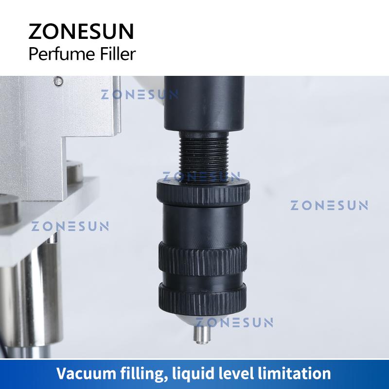 ZONESUN ZS-YTZL500S Manual Vacuum Pneumatic Perfume Filling Machine For Bottle Liquid Cologne Fragrance Scent Vial Beverage
