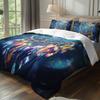 3pcs Bohemian Dream Catcher Bedding Duvet Cover Set Dreamcatcher Bedding Quilt Set Bohemian Themed Bed Set Colorful Feather
