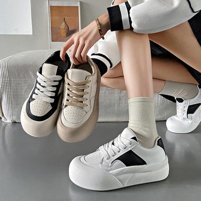 Frühling Neue Studenten Ins Trendschuhe Vielseitige Plateau Brotschuhe Frühling und Herbst Freizeitschuhe