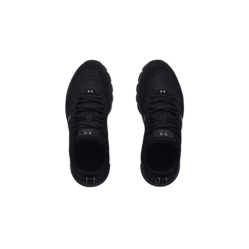 Under Armour Assert 9 Low Top Casual Running Shoes Big Kids Solid Black 3024633-002
