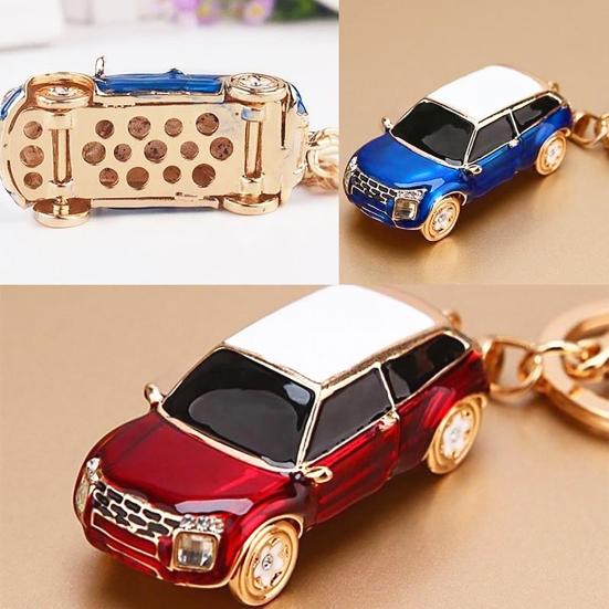 Fashion Mini Car Keychain Key Ring Holder Charm Women Handbag Pendant Decor