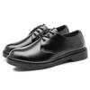 Large Size Big Head Shoes Men's Black Leather Shoes British Style Martin Shoes Business Casual Leather Shoes Locomotive Tooling Shoes