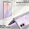 Luxury Transparent for Magsafe Magnetic Wireless Charging Phone Case for Samsung Galaxy Z Fold 8 Ultra 8 Screen Protector Cover