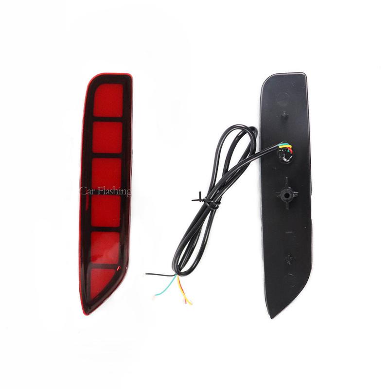 2PCS LED Rear Bumper Reflector Tail Brake Light For Mitsubishi Xpander 2022 2023 Xpander cross 2019-2021 Fog Lamps Turn Signal l