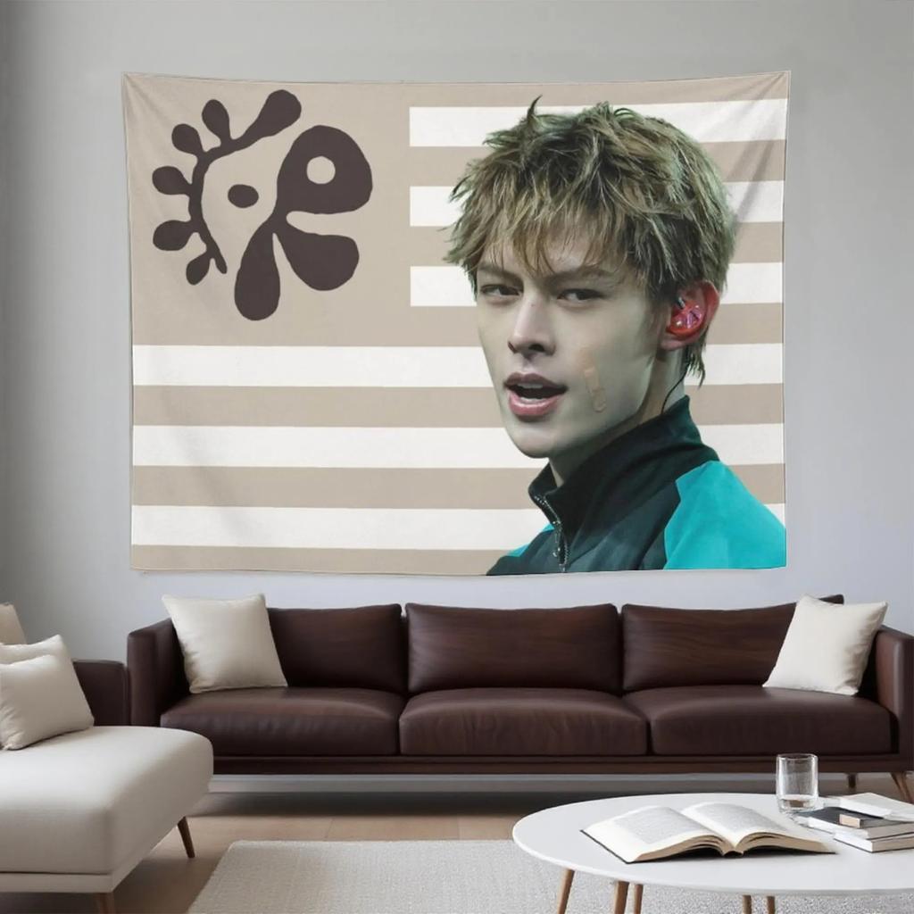 1pc Curtis James Tapestry James Flag Wall Hanging Kpop Aesthetic Room Decor Fan Art Wall Cloth Flat Print