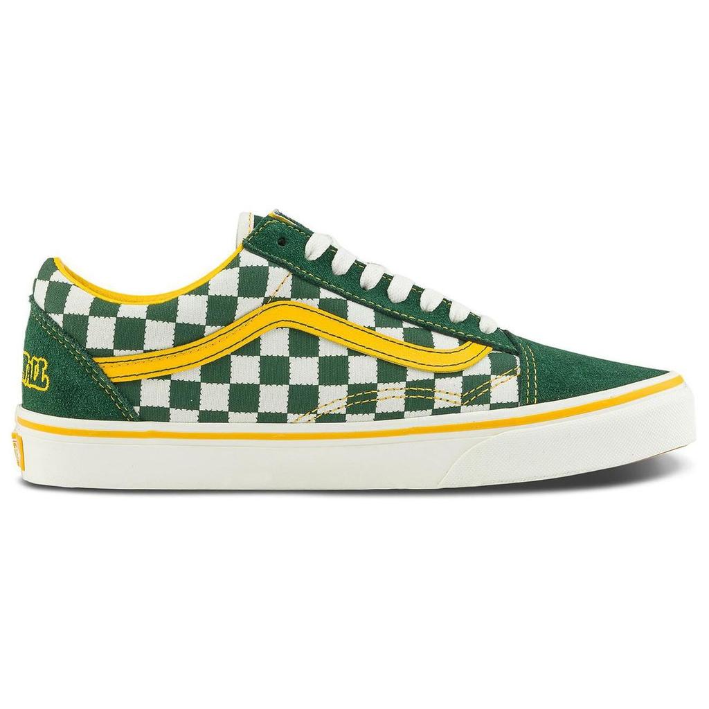 Vans Asia Artist Collection X Old Skool Comfortable Versatile Low-Top Skate Shoes Unisex Sneakers Green White Yellow VN000CR5021
