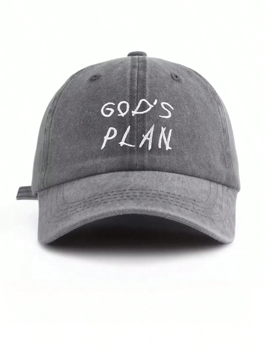 

1Pc GOD IS GOOD Embroidered Washed Baseball Cap,Classic Casual Soft Sweatband AdjustableSize Lightweight Versatile Retro Dad Hat Adjustable серый