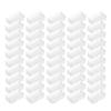 Pacote com 50 caixas transparentes para macarons, vitrines para doces, caixas de presente transparentes para Natal, aniversário, casamento e festa