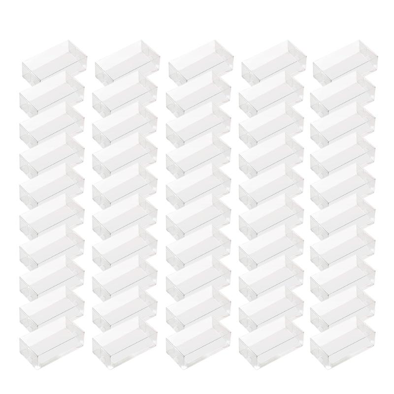 

50 Pieces Transparent Macaron Container Clear Plastic Dessert Packaging Boxes for Birthdays and Weddings Bakery Supplies 1