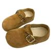Leather All-inclusive Children's Inner Height-increasing Women's Shoes Autumn and Winter New One-pedal Plush Cotton Shoes
