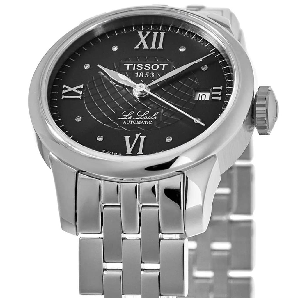 Tissot Le Locle Automatic Ladies' Watch with Bracelet, T41118356, Black Dial