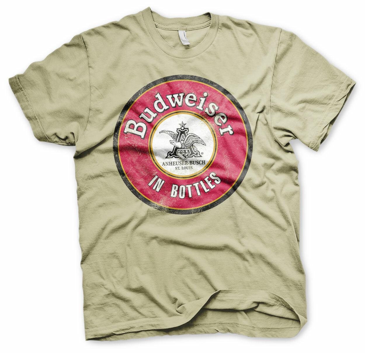 Budweiser Lager Beer Beer In Bottles Anheuser Busch Men Men T-Shirt Khaki- S