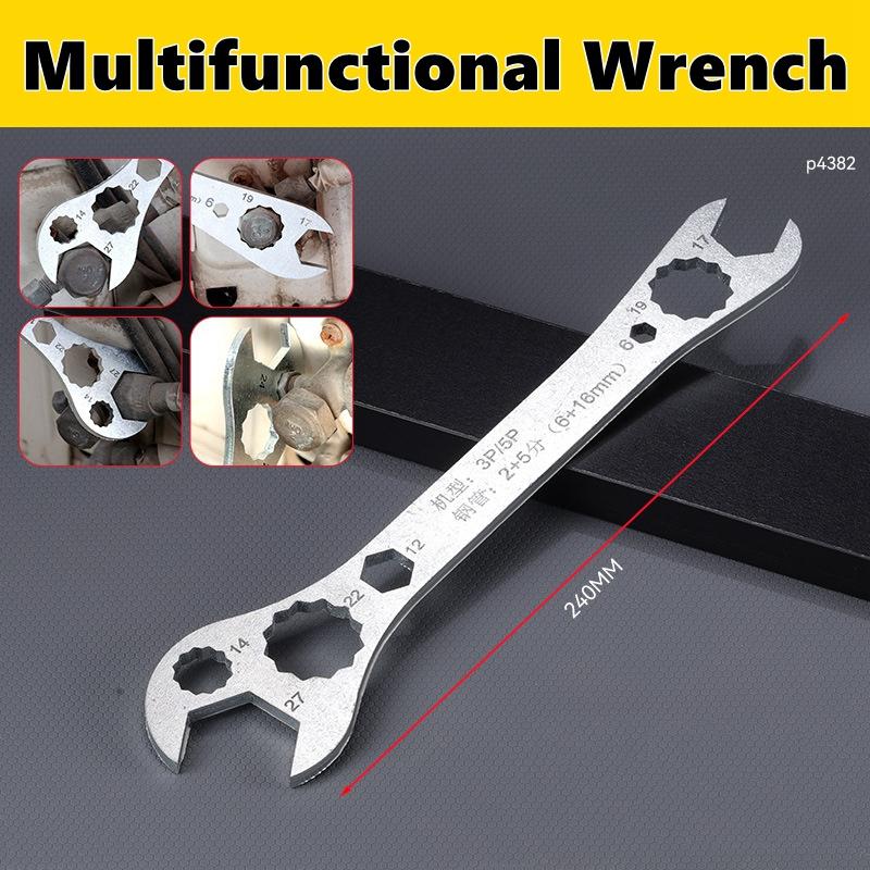 Multi functional Air Conditioner Wrench Open End Set Ultra-thin Flat wrench Tool Multi-Function Double-End Fixed