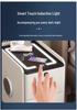 Luxury Narrow Bedside Table with Wireless Charging and Multi-functional Storage