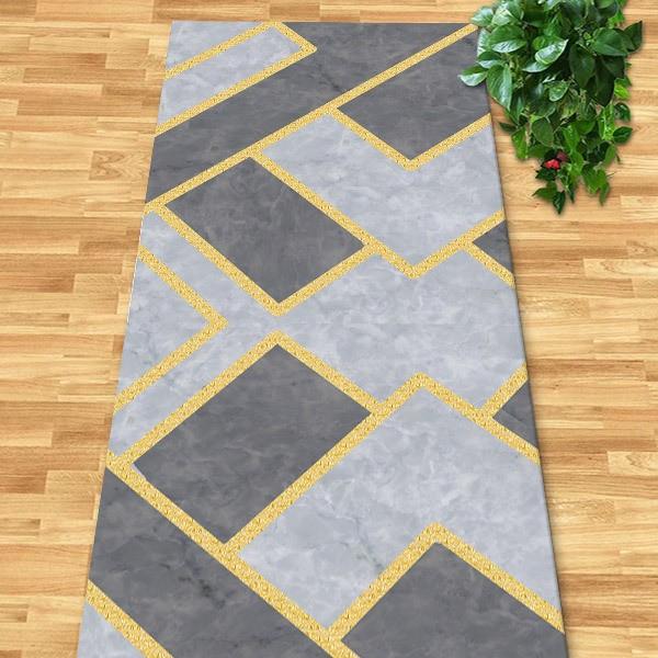 Multi Style Runner Rug Vintage Geometric Floral Marble Pattern Non Slip Washable Carpet for Hallway Kitchen Corridor Home Decor