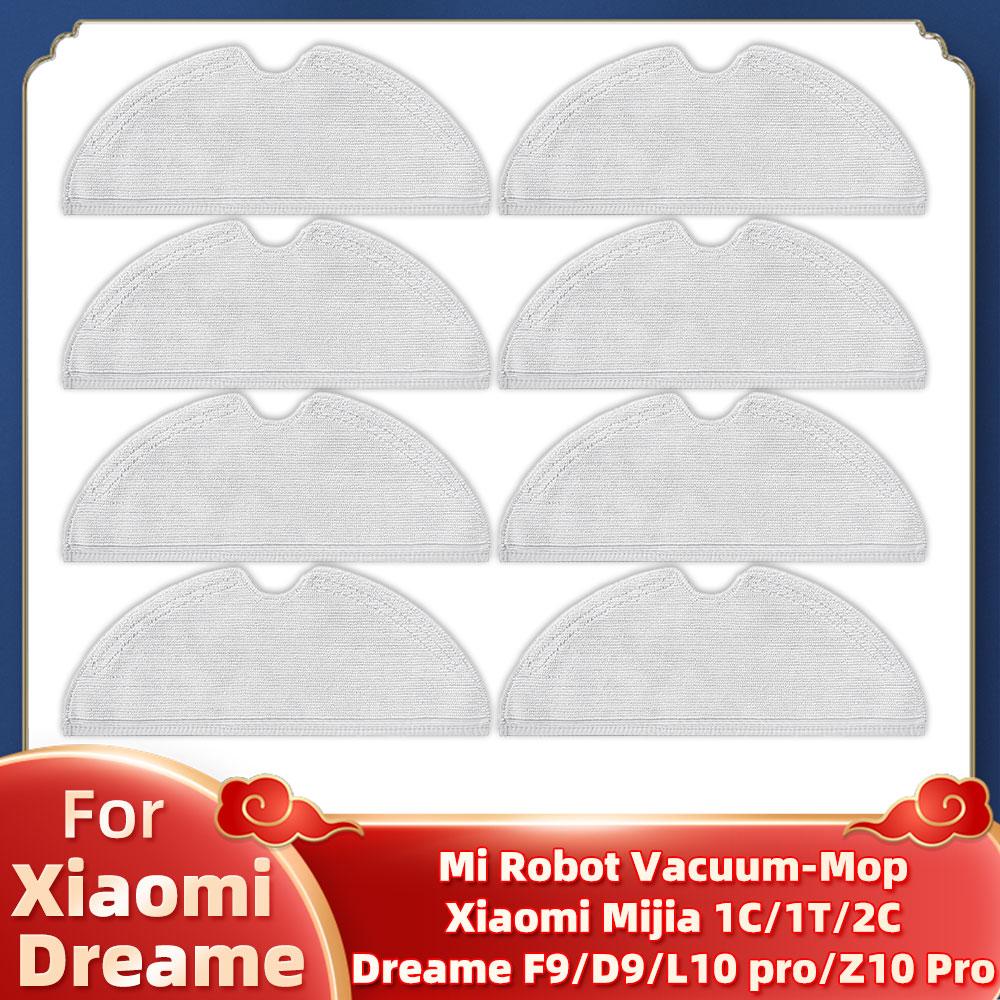 Fit For Xiaomi Mi Robot Mijia 1C / 1T / 2C Dreame F9 / D9 / D9 Pro / D9 Max / L10 Pro / Z10 Pro Main Side Brush Mop Cloth Parts