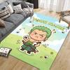 Custom Name,Roronoa Zoro Home Sofa Decoration for Living Room & Bedroom, Non‑Slip Play Flannel Floor Mat for Game Room