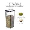Clear Food Storage Box Refrigerator Food Storage Container With Lid Plastic Kitchen  Pantry Organization Canisters Organizer