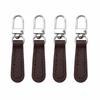 4pcs/set Detachable Zipper Pull PU Leather Zipper Fasteners  Bags Luggage Purses Backpacks
