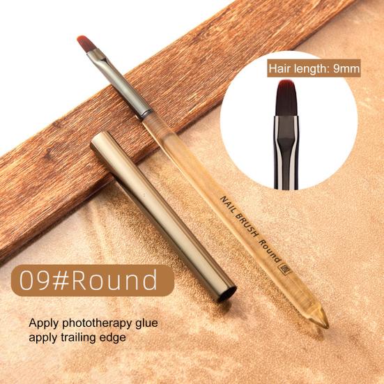 Nail Art Stripes Lines Brushes with Nylon Bristles DIY Painting Flower Brush Drawing Pen Dotting Tools Manicure Tool