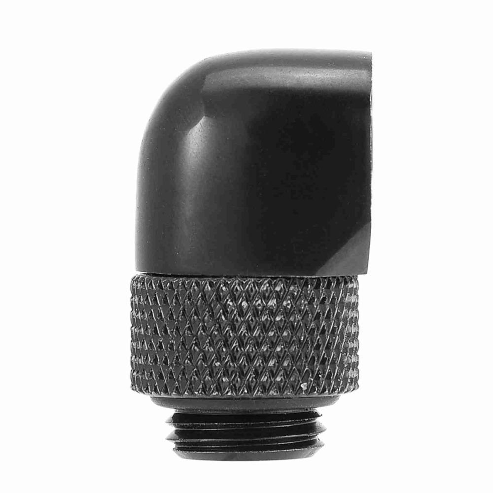 G1/4 Thread PC Water Cooling Fitting 90 Degrees Two Touch Fitting Elbow Connector  Soft Tubes
