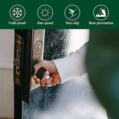 Anti-Static Door Knob Cover Soft Round Rubber Door Handle Cover Waterproof Door Handle Protector Home Accessory