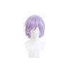 Cosplay wig, heat-resistant, disguise wig, costume accessory (purple and light blue gradient), for parties, costume parties, cultural festivals,