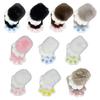 Guantes de Felpa de Piel Sintética para Gatos con Garras Manoplas de Patas de Animal Zorro Equipo de Patas para Fursuit Disfraz de Halloween