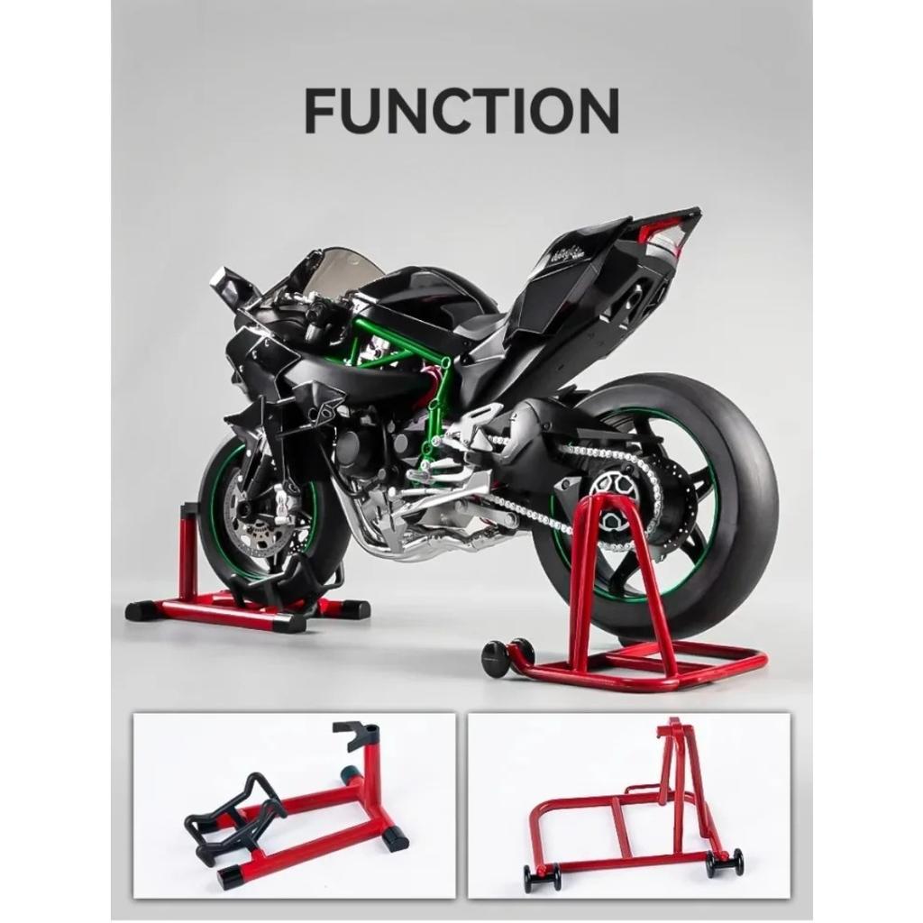 Diecast Spray 1/6 Kawasaki H2R Alloy Racing Motorcycle Model Sound and Light Bootable Motorbike Toy Birthday Gift for Boyfriend