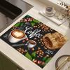 1 pezzo di tappetino per asciugare in gomma con stoviglie retrò per caffè, ristorante, cucina, tappeto, stoviglie, durevole, fango diatomeo, tavolo, tappetino per animali domestici, caffè