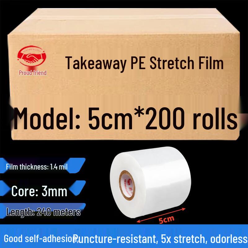 5cm Leak-Proof Takeout Stretch Film