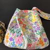 Han Style Ins Fresh Flower Bag Thin Cotton Shoulder Cross-body Large Capacity Women's Canvas