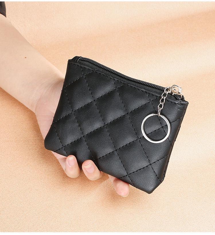 Women's Large Capacity Coin, Cash & Card Pouch with Key Holder and Lipstick Compartment