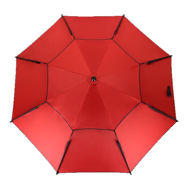 Large Red 2.0 Folding Fishing Umbrella – Sun and Rain Protection Outdoor Sunshade