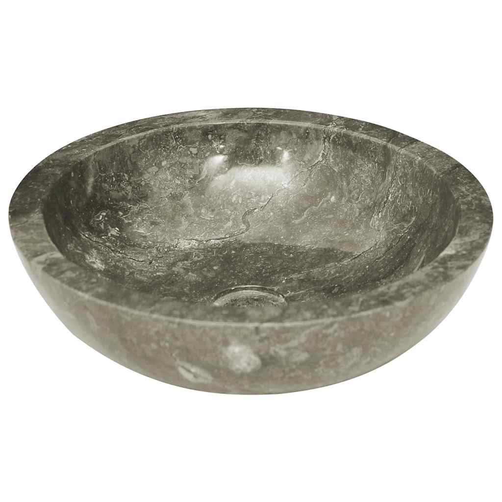 Grey Washbasin Ø40x12 Cm Marble